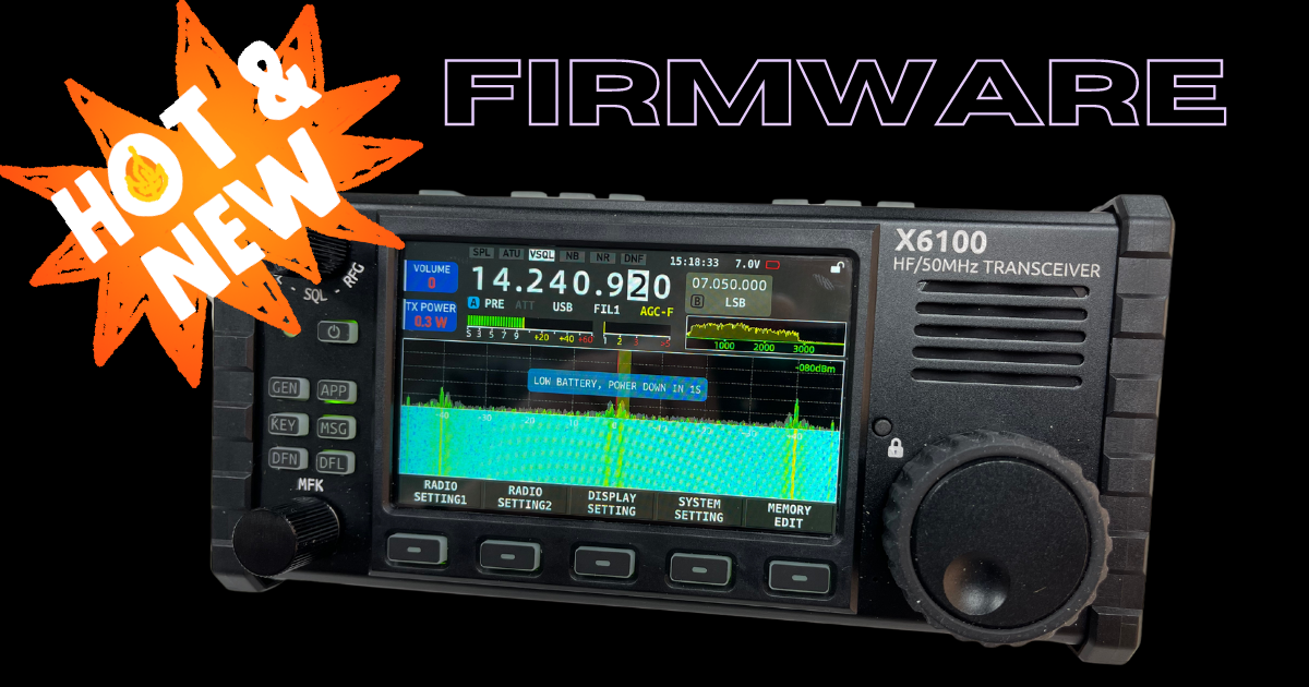 XIEGU X-6100 New Firmware